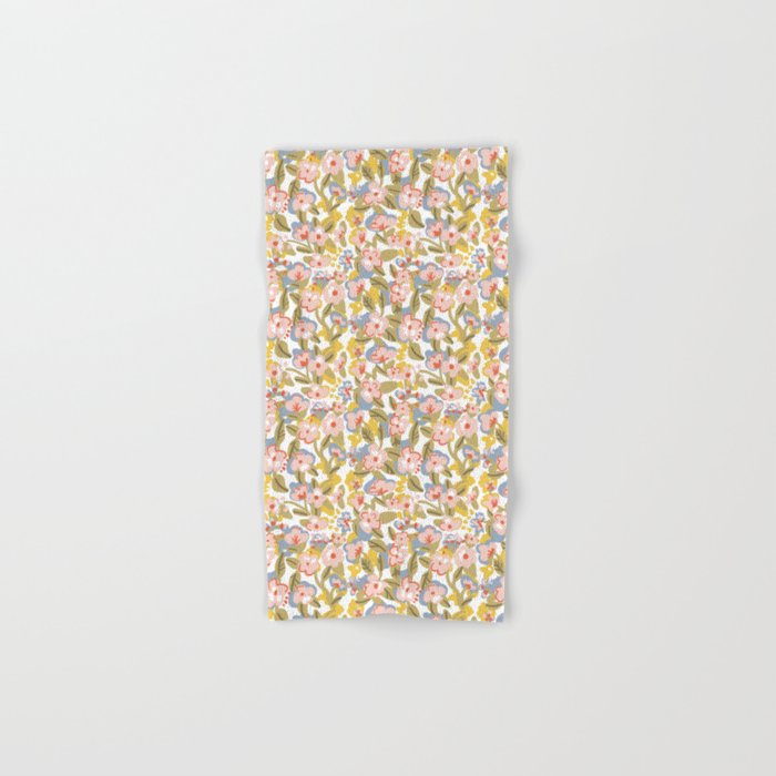 Colorful flower pattern Hand & Bath Towel Gallery Image 1
