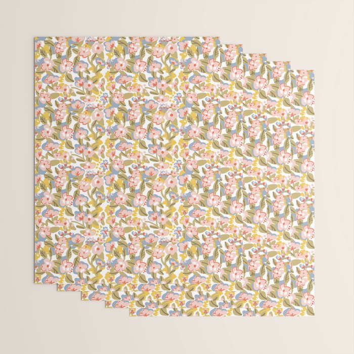 Colorful flower pattern Wrapping Paper Gallery Image 3