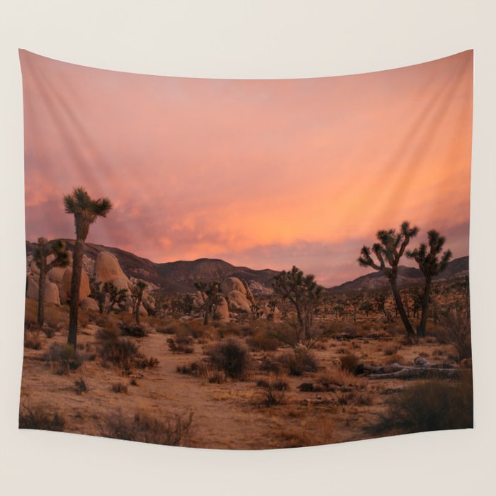 Joshua Tree Sunset Wall Tapestry Gallery Image 4