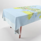 Map of Northern Michigan - Pasty Tour in Blue Tablecloth Gallery Image 1