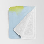 Map of Northern Michigan - Pasty Tour in Blue Throw Blanket Gallery Image 3