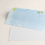 Map of Northern Michigan - Pasty Tour in Blue Wrapping Paper Gallery Image 2