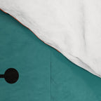 Rounded Rectangles Squares Teal Comforter Gallery Image 4