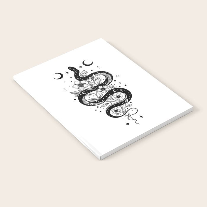 Serpent Spell -Black and White Notebook Gallery Image 2