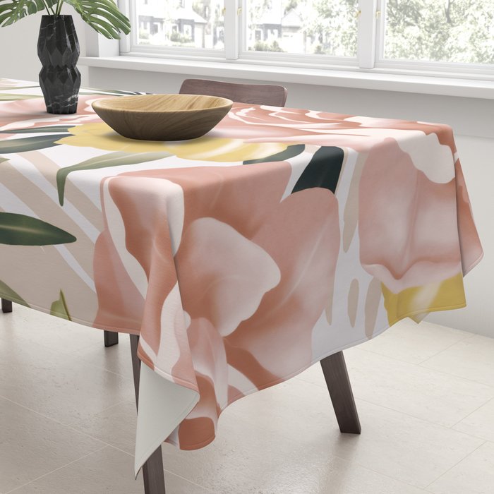Big pink bouquet flowers S Tablecloth Gallery Image 3