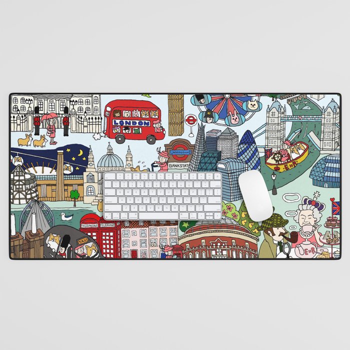 The Queen's London Day Out Desk Mat Gallery Image 1