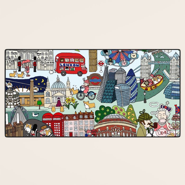 The Queen's London Day Out Desk Mat Gallery Image 3