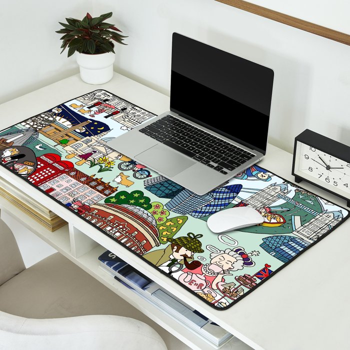 The Queen's London Day Out Desk Mat Gallery Image 2
