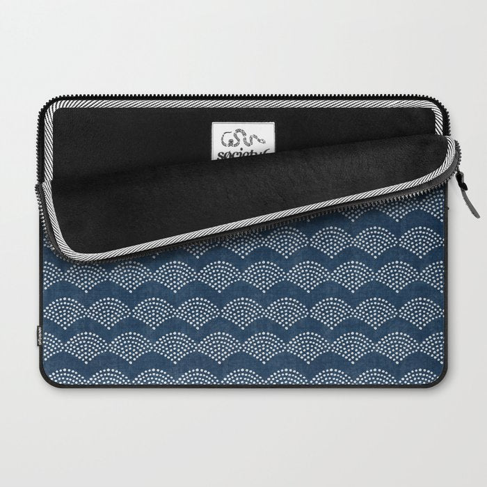 Wabi Sabi Arches in Blue Laptop Sleeve Gallery Image 2