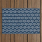 Wabi Sabi Arches in Blue Outdoor Rug Gallery Image 1