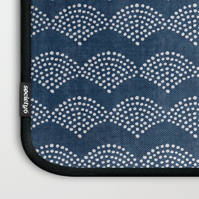 Wabi Sabi Arches in Blue Laptop Sleeve Gallery Image 3