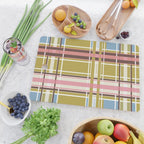 Subtle Plaid Warmth Cutting Board Gallery Image 2