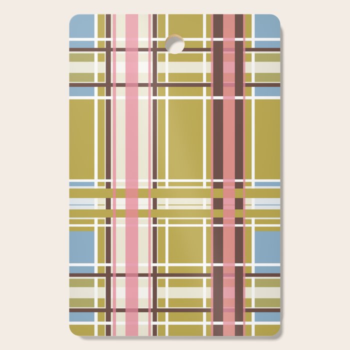 Subtle Plaid Warmth Cutting Board Gallery Image 1