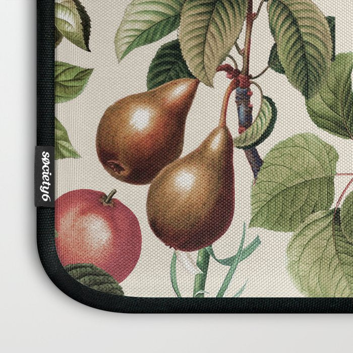 Fruitful Florals, Vintage Prints Food Laptop Sleeve Gallery Image 3