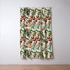 Fruitful Florals, Vintage Prints Food Window Curtain Gallery Image 3
