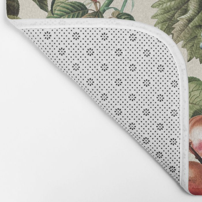 Fruitful Florals, Vintage Prints Food Bath Mat Gallery Image 2