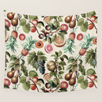 Fruitful Florals, Vintage Prints Food Wall Tapestry Gallery Image 4