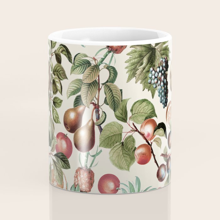 Fruitful Florals, Vintage Prints Food Coffee Mug Gallery Image 4