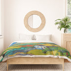Les Alpilles, Mountain Landscape near South Reme Vincent van Gogh 1889 Duvet Cover Gallery Image 3
