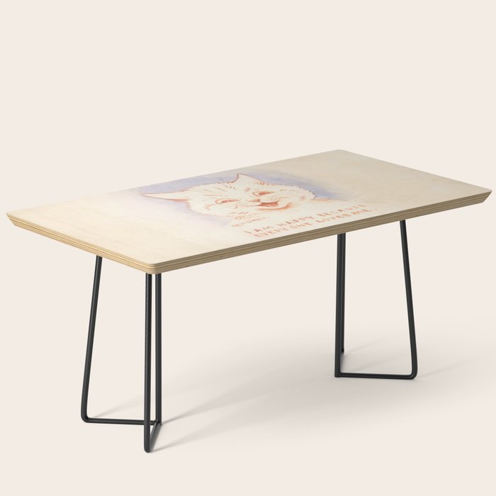 'I Am Happy Because Every One Loves Me' Louis Wain Cat Coffee Table Gallery Image 1