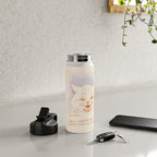 'I Am Happy Because Every One Loves Me' Louis Wain Cat Water Bottle Gallery Image 4