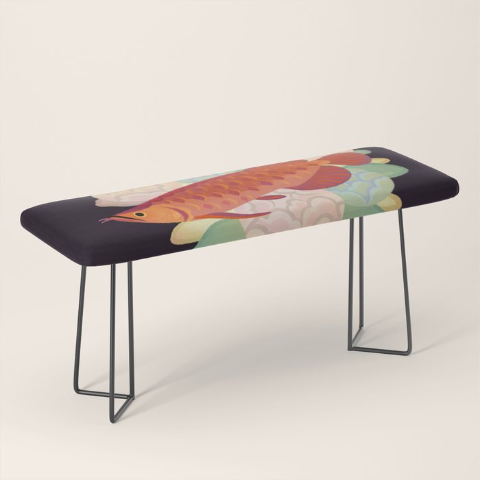 Arowana and peony 3 Bench Gallery Image 1