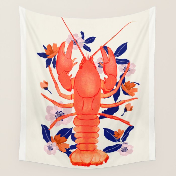 Lobster 4 Wall Tapestry Gallery Image 4