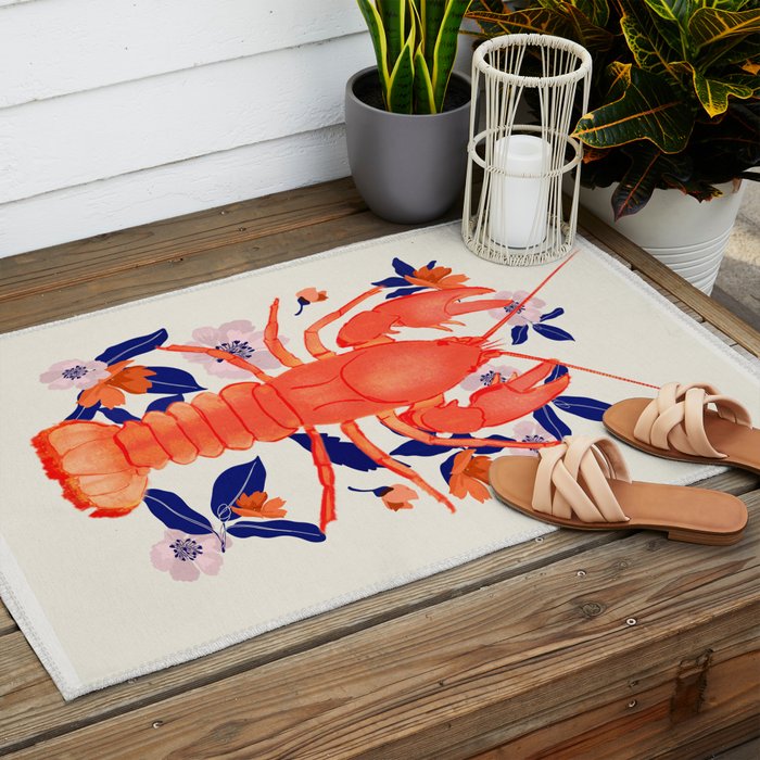 Lobster 4 Outdoor Rug Gallery Image 2