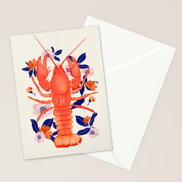 Lobster 4 Stationery Card Gallery Image 2