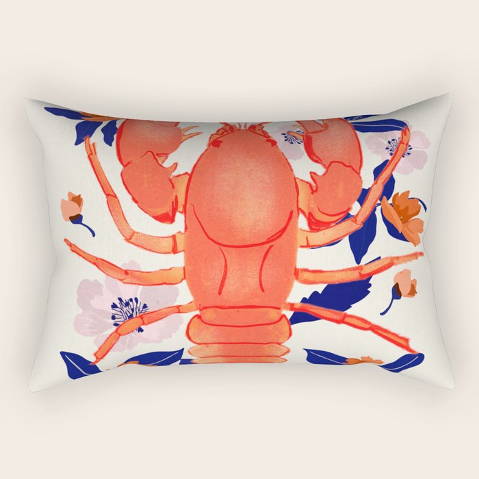 Lobster 4 Rectangular Pillow Gallery Image 2