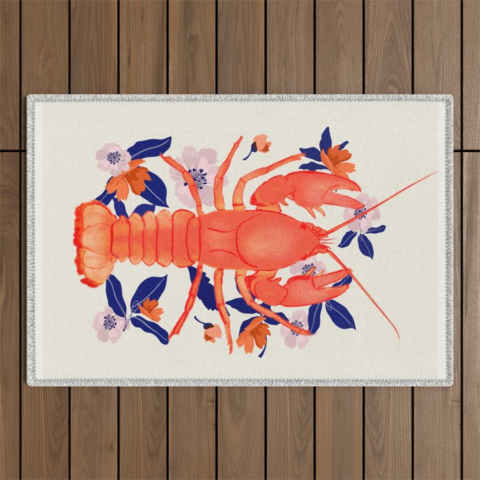 Lobster 4 Outdoor Rug Gallery Image 1