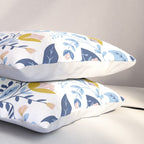 Scandinavian Butterfly Folk Art Pattern Pillow Sham Gallery Image 3