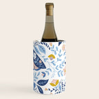 Scandinavian Butterfly Folk Art Pattern Wine Chiller Gallery Image 2