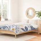 Scandinavian Butterfly Folk Art Pattern Duvet Cover Gallery Image 2