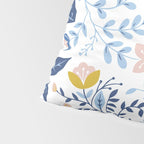 Scandinavian Butterfly Folk Art Pattern Pillow Sham Gallery Image 4