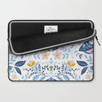 Scandinavian Butterfly Folk Art Pattern Laptop Sleeve Gallery Image 2