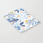 Scandinavian Butterfly Folk Art Pattern Notebook Gallery Image 3