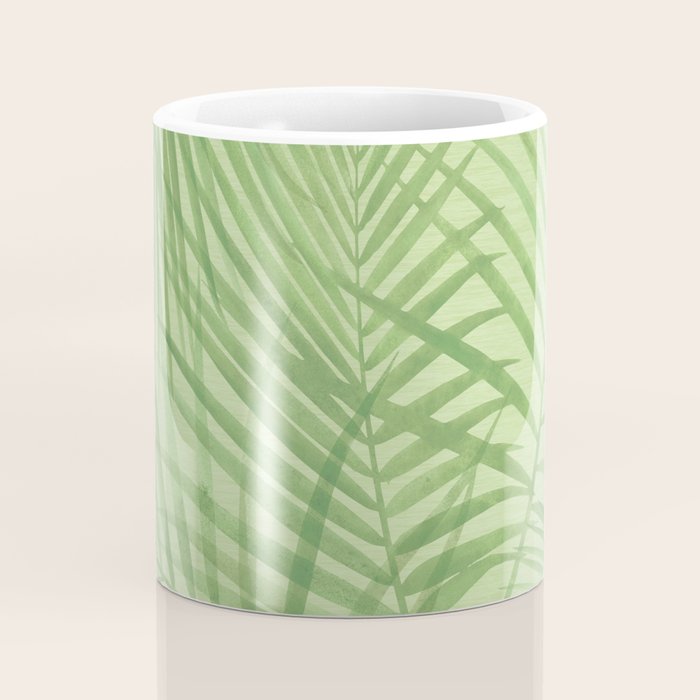 Tropical Greenery Pattern  Coffee Mug Gallery Image 4