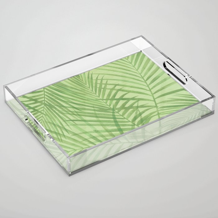 Tropical Greenery Pattern  Acrylic Tray Gallery Image 1