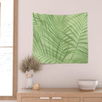 Tropical Greenery Pattern  Wall Tapestry Gallery Image 2