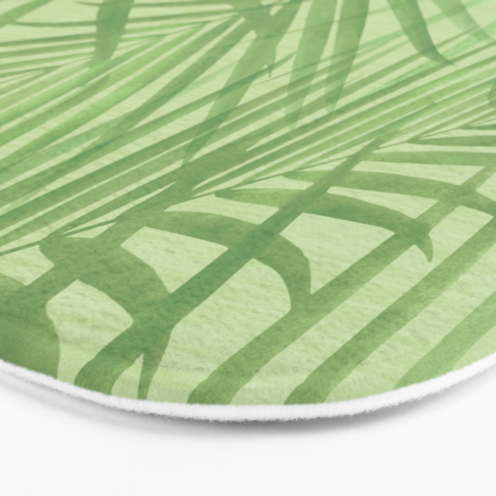 Tropical Greenery Pattern  Bath Mat Gallery Image 3
