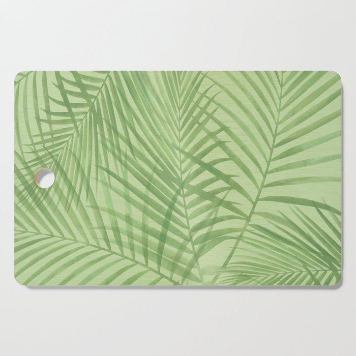 Tropical Greenery Pattern  Cutting Board Gallery Image 1