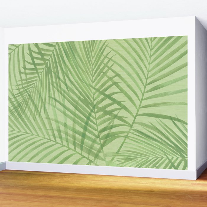Tropical Greenery Pattern  Wall Mural Gallery Image 2