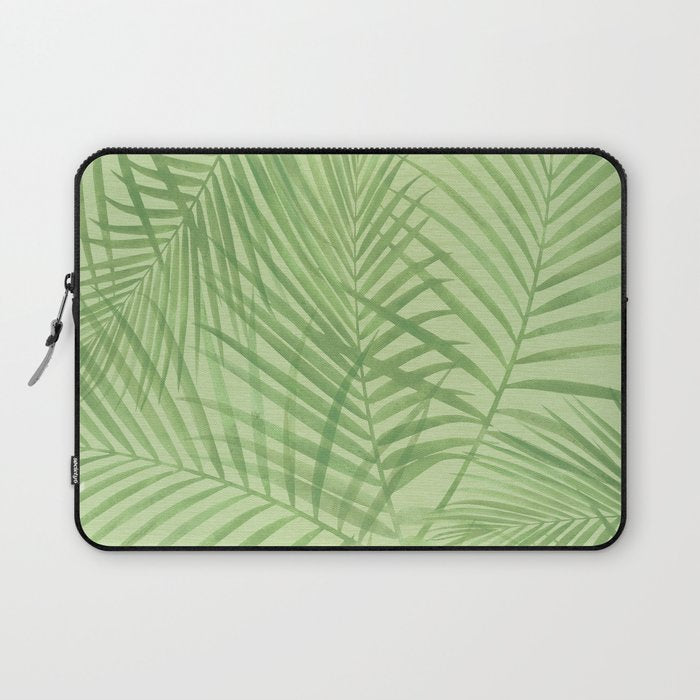 Tropical Greenery Pattern  Laptop Sleeve Gallery Image 1