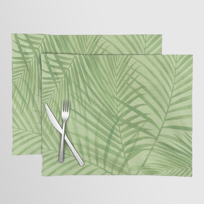 Tropical Greenery Pattern  Placemat Gallery Image 1