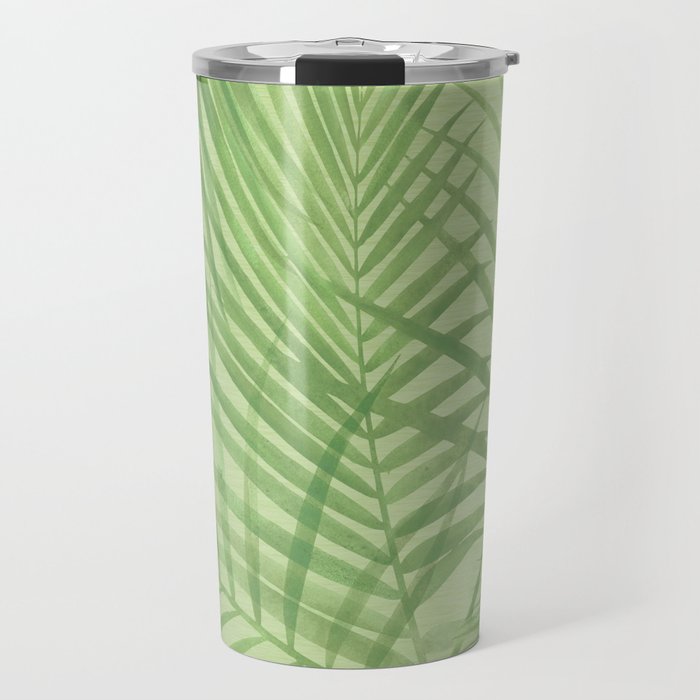 Tropical Greenery Pattern  Travel Mug Gallery Image 1