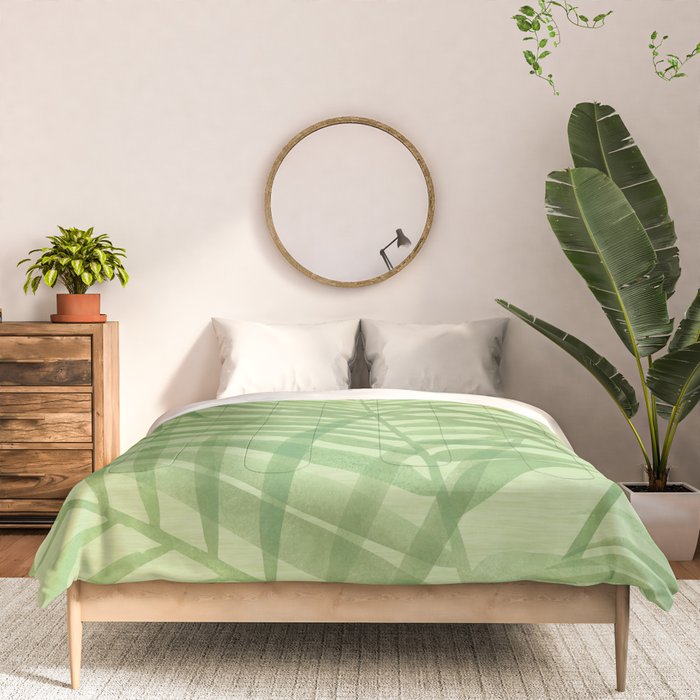 Tropical Greenery Pattern  Comforter Gallery Image 3