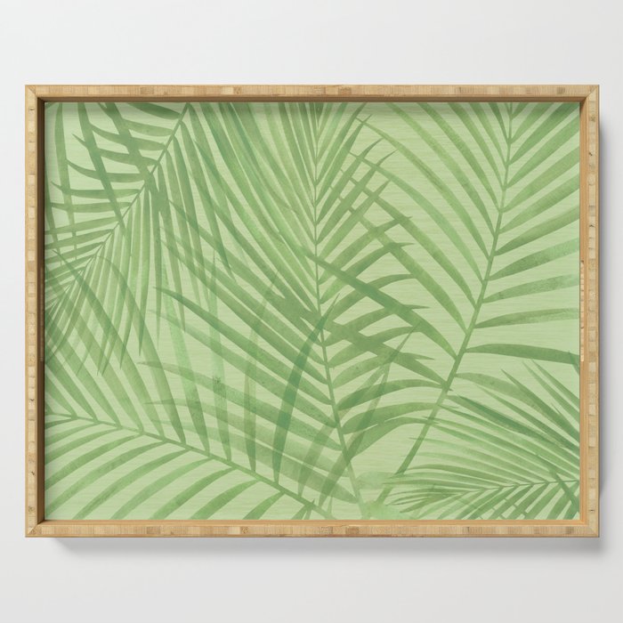 Tropical Greenery Pattern  Serving Tray Gallery Image 1