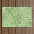 Tropical Greenery Pattern  Outdoor Rug Gallery Image 1