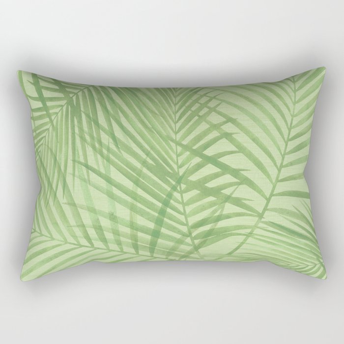 Tropical Greenery Pattern  Rectangular Pillow Gallery Image 2